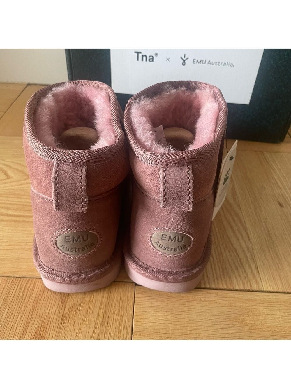 NIB TNAxEmu Australia Stinger Micro boots blush pink size 7 - Picture 3 of 9